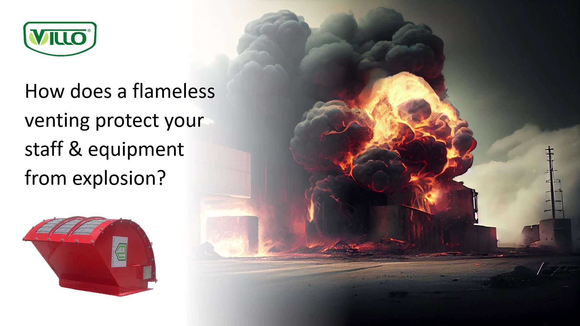 炎のない通気口は、スタッフと機器を爆発からどのように保護しますか?